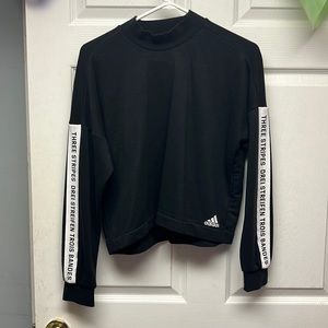 cute Adidas pullover a little cropped. womens medium